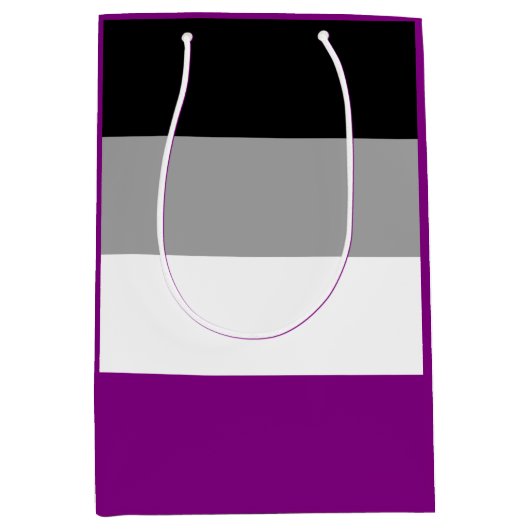 Asexutiervlag Medium Cadeauzakje (Voorkant)