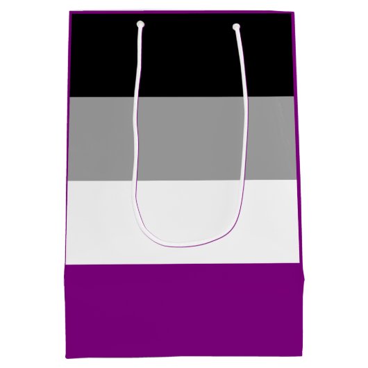 Asexutiervlag Medium Cadeauzakje (Achterkant)