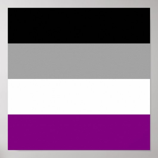 Asexutiervlag Poster (Voorkant)