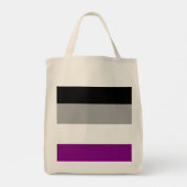 Asexutiervlag Tote Bag (Achterkant)
