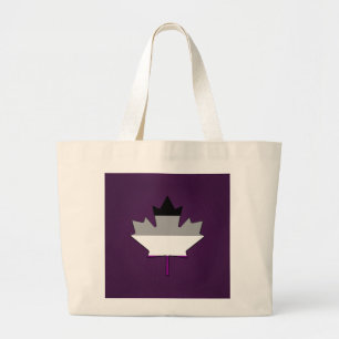 Asexuut pride maple leaf Backpack Grote Tote Bag