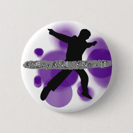 Asexy en ik weten het: Asexuality Pride Merch Ronde Button 5,7 Cm