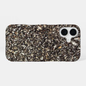 Asfalt afdruk iPhone 16 hoesje (Achterkant horizontaal)