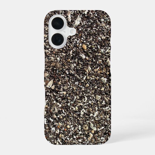 Asfalt afdruk iPhone 16 hoesje (Achterkant)