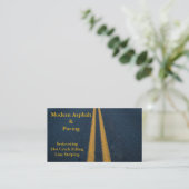 Asfalt & bestrating / oprit bouwdiensten visitekaartje (Staand voorkant)