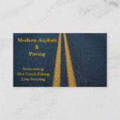 Asfalt & bestrating / oprit bouwdiensten visitekaartje (Voorkant)