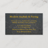 Asfalt & bestrating / oprit bouwdiensten visitekaartje (Voorkant)