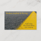 Asfalt & bestrating / oprit bouwdiensten visitekaartje (Voorkant)