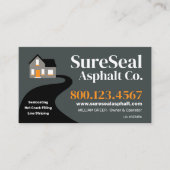 Asfalt bestrating reparatie - oprit afdichting visitekaartje (Voorkant)