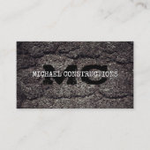 Asfalt Beton Wegbouwer Monogram Visitekaartje (Voorkant)