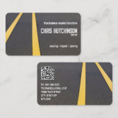Asfalt Paving Custom QR Visitekaartje (Voorkant / Achterkant)
