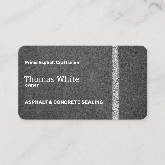 Asfalt Visitekaartje (Voorkant)