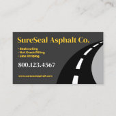 Asfaltbestrating / afdichting van de oprit visitekaartje (Voorkant)