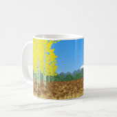 asfalten in het najaar koffiemok (Voorkant links)