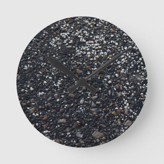 Asfaltwandklok Ronde Klok (Voorkant)