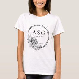 ASG logo in zwart (naam op achterkant) T-shirt