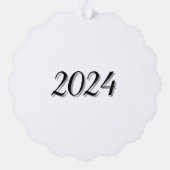 ASG Logo met datum Ornament Kaart (Achterkant)