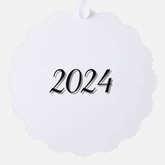 ASG Logo met datum Ornament Kaart (Achterkant)