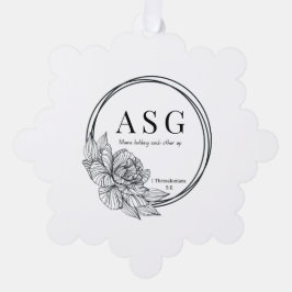 ASG sneeuwvlok Ornament met Logo