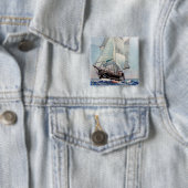 Asgard II Vierkante Button 5,1 Cm (In situ)