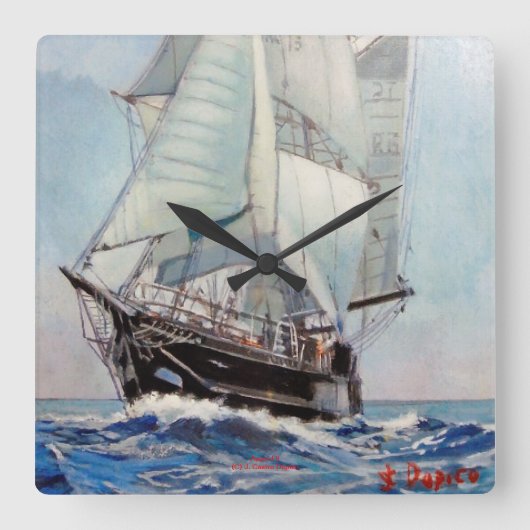 Asgard II Vierkante Klok (Voorkant)