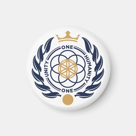 Asgardia wapenschild - Ronde magneet (Voorkant)