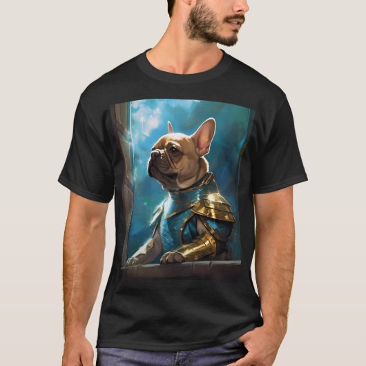 Asgardian Franse Bulldog 1 T-shirt (Voorkant)