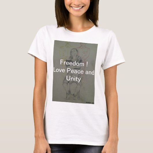 Asgrauw: Mooie Vrijheid Vrede | Eenheid T-shirt (Voorkant)