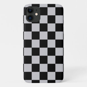 Asgrijs Checker Patroonontwerp Case-Mate iPhone Case