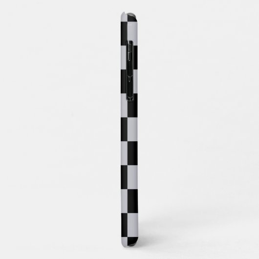 Asgrijs Checker Patroonontwerp Case-Mate iPhone Case (Achterkant/links)