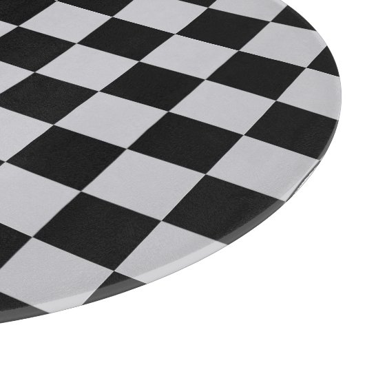 Asgrijs Checker Patroonontwerp Snijplank (Hoek)