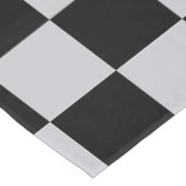 Asgrijs Checker Patroonontwerp Tafelkleed (Gekanteld)