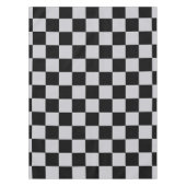 Asgrijs Checker Patroonontwerp Tafelkleed (Voorkant)