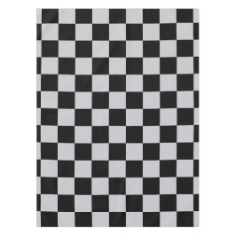 Asgrijs Checker Patroonontwerp Tafelkleed