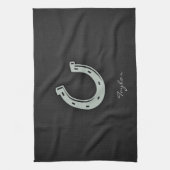 Asgrijs Hoefijzer Theedoek (Verticaal)
