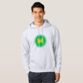 Asgrijze hoodie SUN BRASIL (Voorkant volledig)
