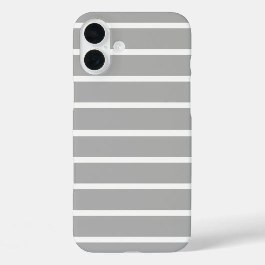 Asgrijze strepen ontwerp Case-Mate iPhone case (Achterkant)
