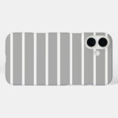 Asgrijze strepen ontwerp Case-Mate iPhone case (Achterkant (horizontaal))