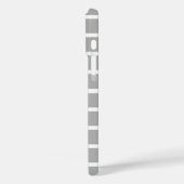 Asgrijze strepen ontwerp Case-Mate iPhone case (Achterkant / Links)