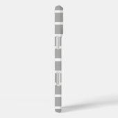 Asgrijze strepen ontwerp Case-Mate iPhone case (Achterkant / Rechts)