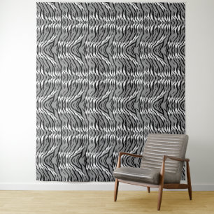 Asgrijze tijgerhuidpatroonontwerp  wandkleed