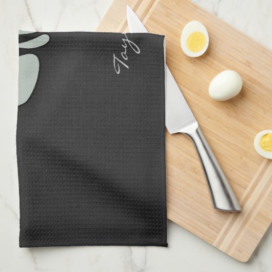 Asgrijze vis Botten Theedoek (Quarter Fold)