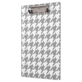 Asgrijze witte Houndstooth Check Klembord (Links)