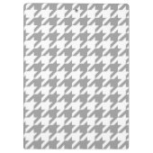 Asgrijze witte Houndstooth Check Klembord (Achterkant)