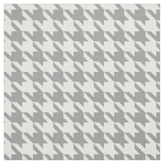 Asgrijze witte Houndstooth Check Stof (Swatch)