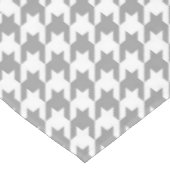 Asgrijze witte Houndstooth Check Tafelkleed (Gekanteld)