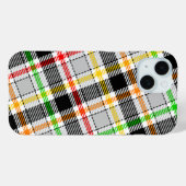 Asgrijze zwarte multikleur flanel plaid tartan Case-Mate iPhone case (Achterkant (horizontaal))