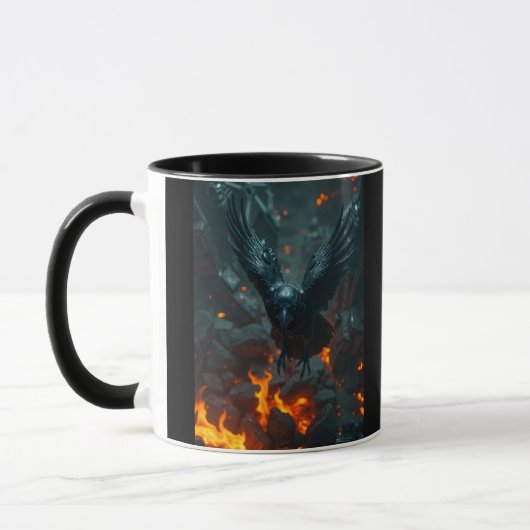 Ash and Ember – Rebirth Crow Mug | Dark Curiosity  Mok (Links)
