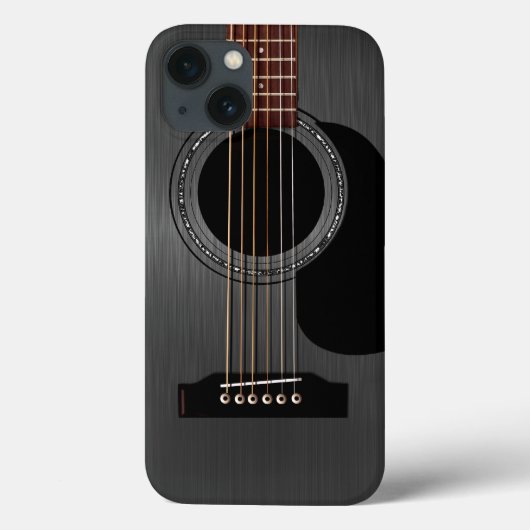 Ash Black Acoustic Guitar Case-Mate iPhone Case (Achterkant)