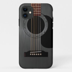 Ash Black Acoustic Guitar iPhone 11 Hoesje